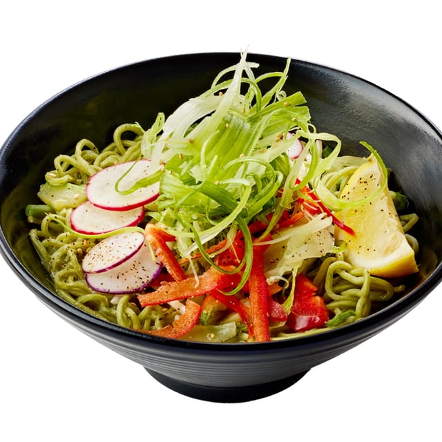 Vegan Creamy Vegetable Ramen (Kale Noodle).