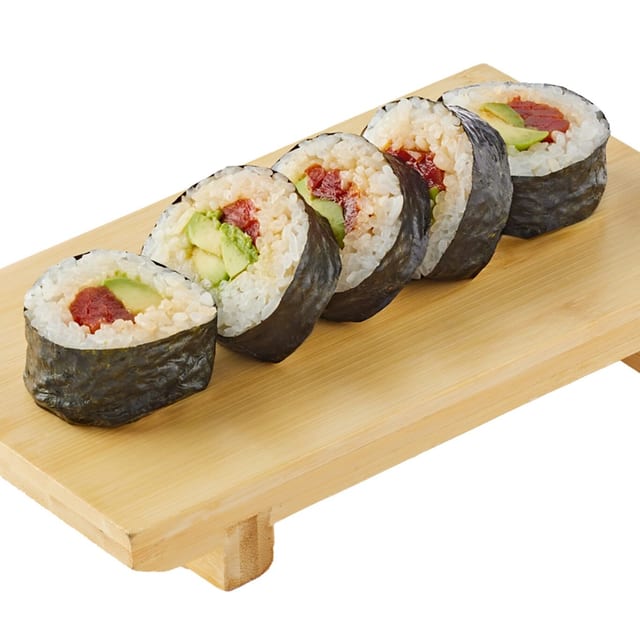Vegan Tuna Avocado Roll (5pcs).