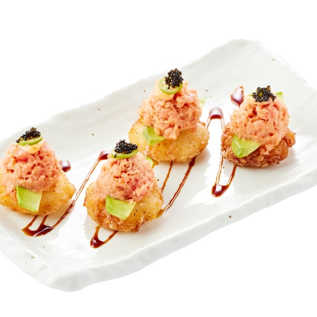 Spicy Tuna on Crispy Rice Cake.