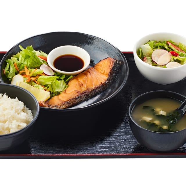 Grilled Teriyaki Salmon Entree.