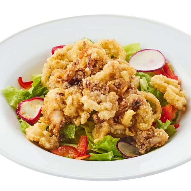 Fried Calamari Salad.